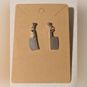 Handmade Butcher Knife Post Earrings
